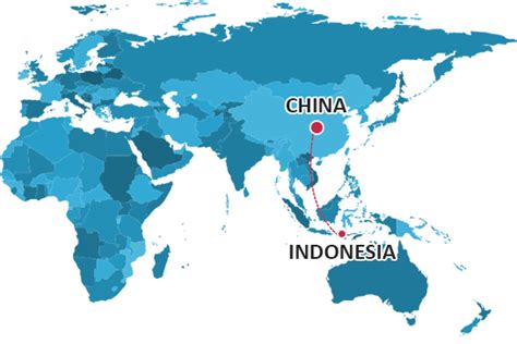 flight from china to indonesia