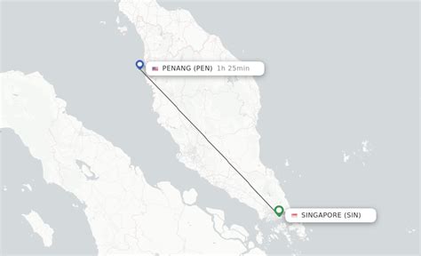 flight from singapore to penang malaysia