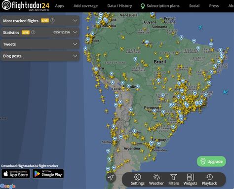 flight radar 24 horas brasil