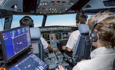 flight simulator for training pilots