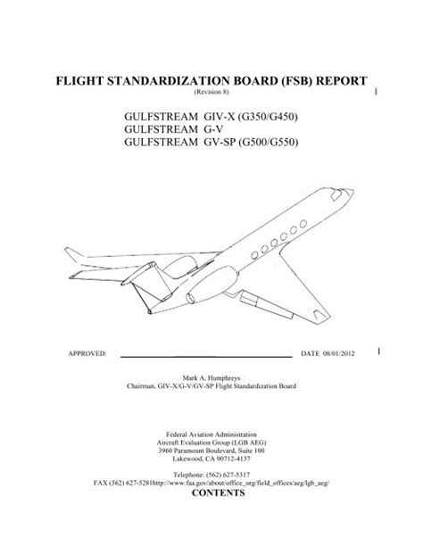 flight standardization board fsb report