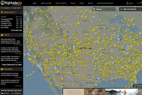 flight tracker live map