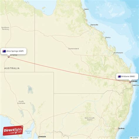 flights from alice springs to brisbane direct