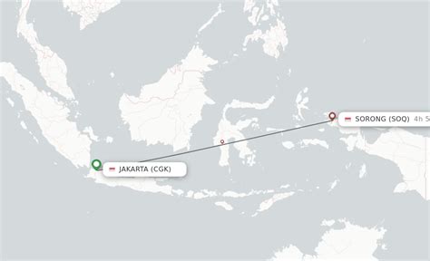 flights from jakarta to sorong indonesia