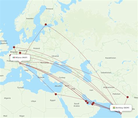 flights from mumbai to milan italy