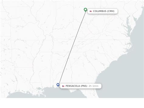 flights from pensacola to columbus oh direct