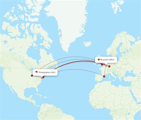 flights from philadelphia to belgium