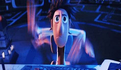 Flint Lockwood Typing On Computer Cloudy With A Chance Of Meatballs Details LaunchBox