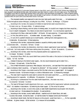 Flint's Deadly Water Questions And Answers