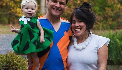 Family Flintstone Costumes Sparkle In Pink