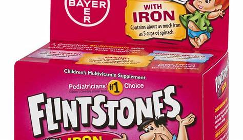 Flintstones with Iron Pediatric Multivitamin Supplement 60