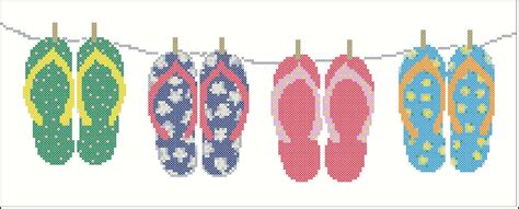 Flip Flop Cross Stitch Patterns
