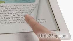 flip off meaning in urdu with example