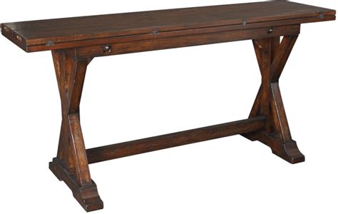 Flip Top Console Table With Storage