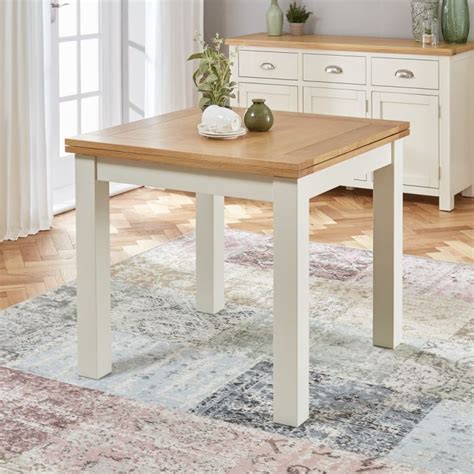 Flip Top Dining Table Cream