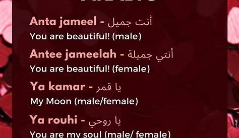 Flirty Phrases In Arabic