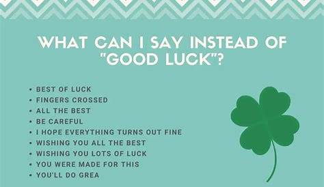 50+ Flirty and Funny Ways to Say Good Luck EngDic