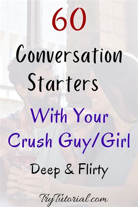 flirty conversation starters over text with your crush