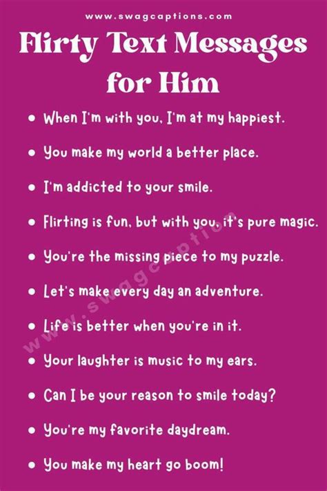 flirty text messages for him to make him laugh