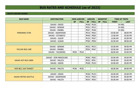 flix bus schedules and rates