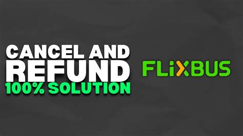 flixbus cancellation money refund