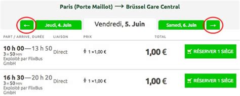 flixbus changement de billet