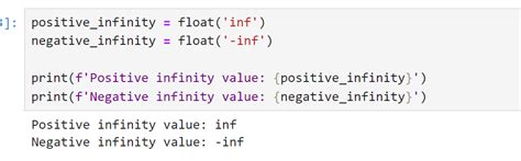float('inf') meaning python