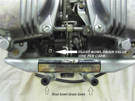 Float Bowl Drain Line