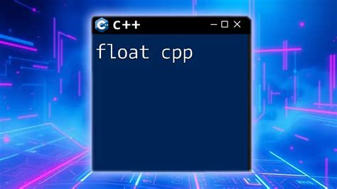 Float C++ Bits