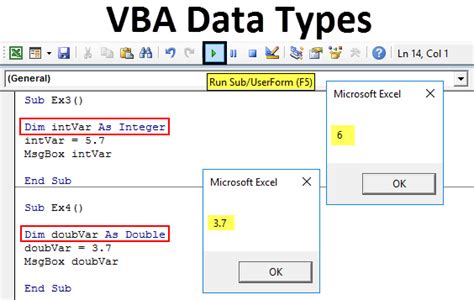 float data type in excel vba