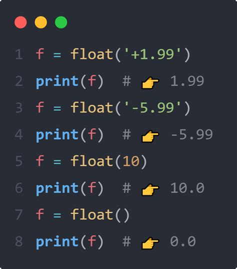 Float In Dictionary Python