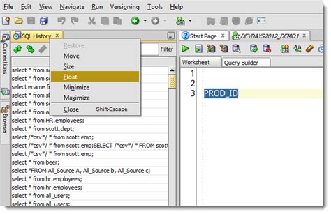 float in oracle example