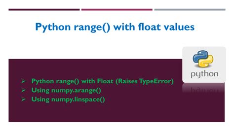 float in python range