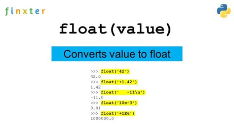 float type in python