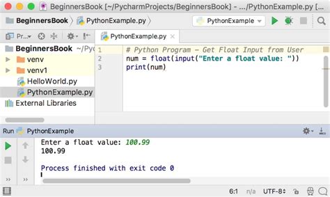 float user input in python