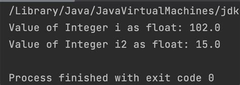 Float Value To Integer In Java