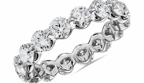 Floating Diamond Eternity Ring in Platinum (3 ct. tw