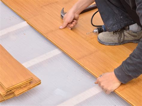 floating bamboo flooring installation