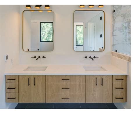 Floating Bathroom Vanity White Oak