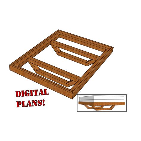 Floating Bed Frame Plans Full Size
