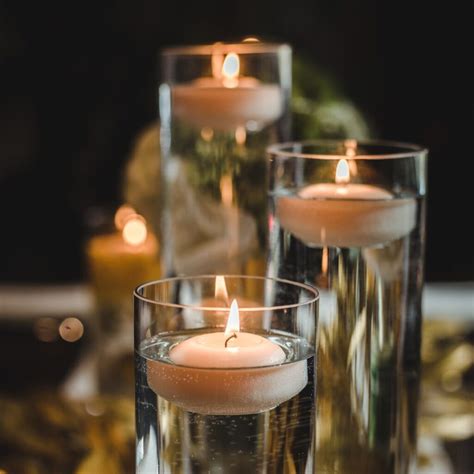 Floating Candles With Vase