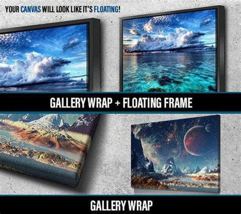 Floating Frame Vs Gallery Wrap