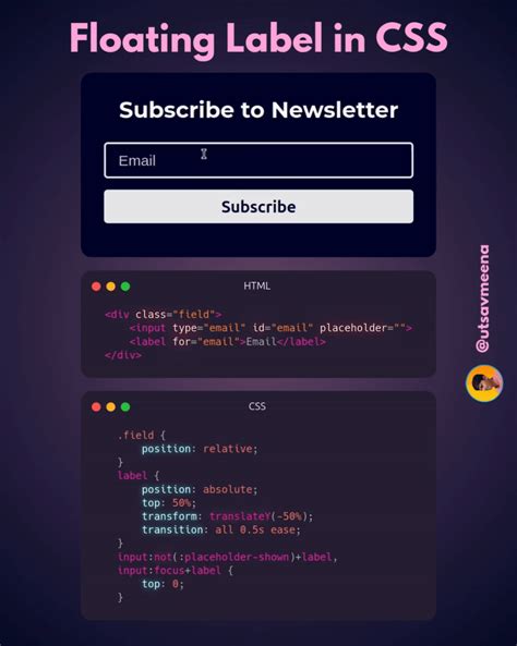Floating Label Google