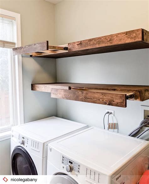 Floating Shelf For Laundry