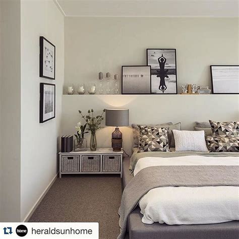 Floating Shelf Height Bedroom