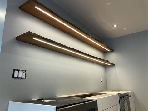 Floating Shelf With Light Built In