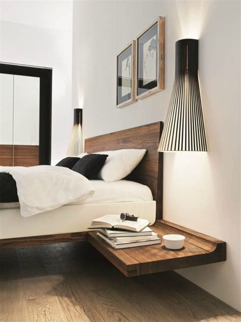 Floating Side Table Bedroom