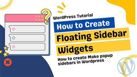 Floating Sidebar Wordpress