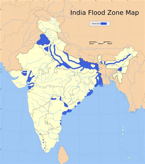 flood prone map of india