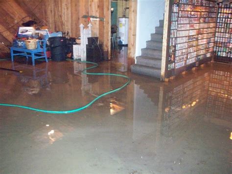 flooded basement water removal